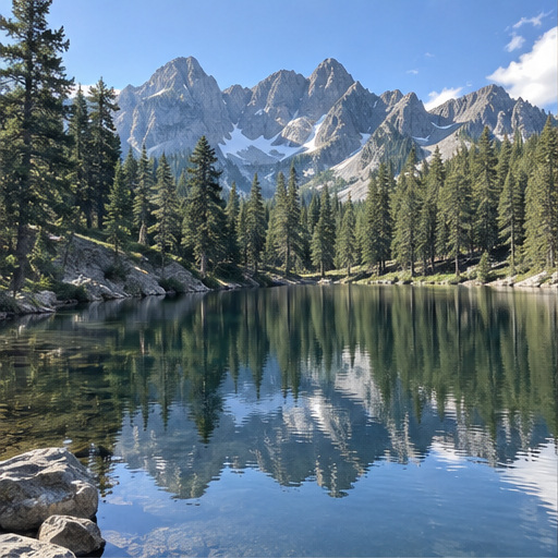 A peaceful natural landscape